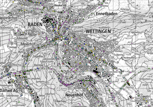 Unfallkarte Baden-Wettingen